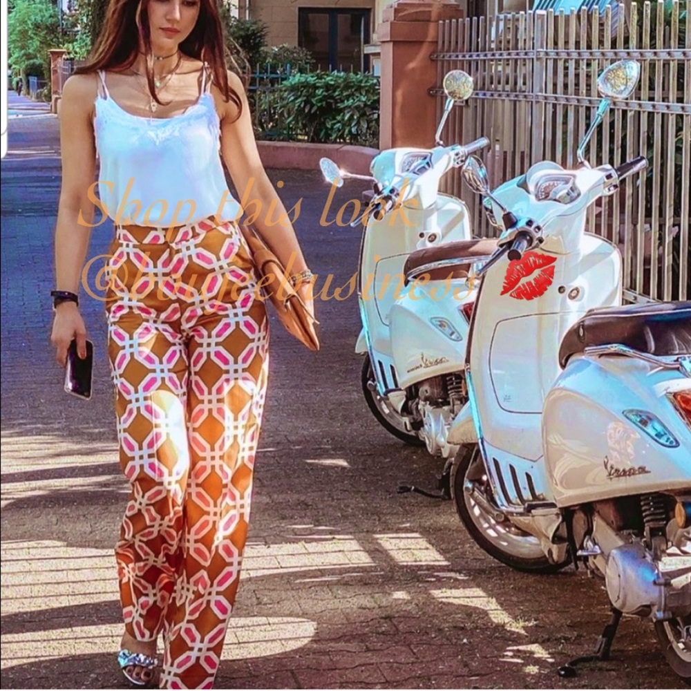 ZARA BNWT Pajama Style Lounge Wear Pants - Picture 2 of 15